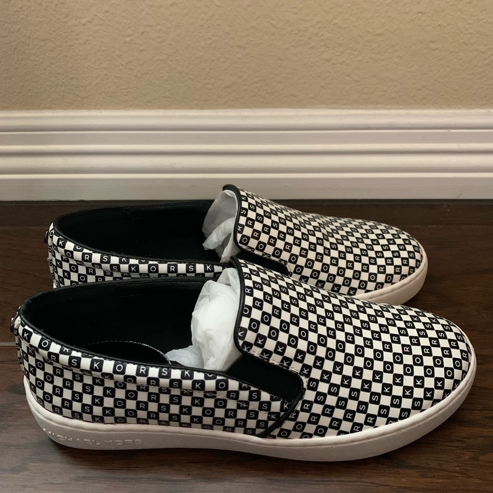 Michael Kors Checkered Slip Ons